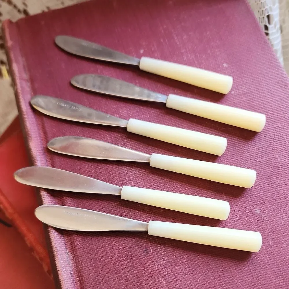 Vintage Set Of 6 Cocktail Spreaders Japan